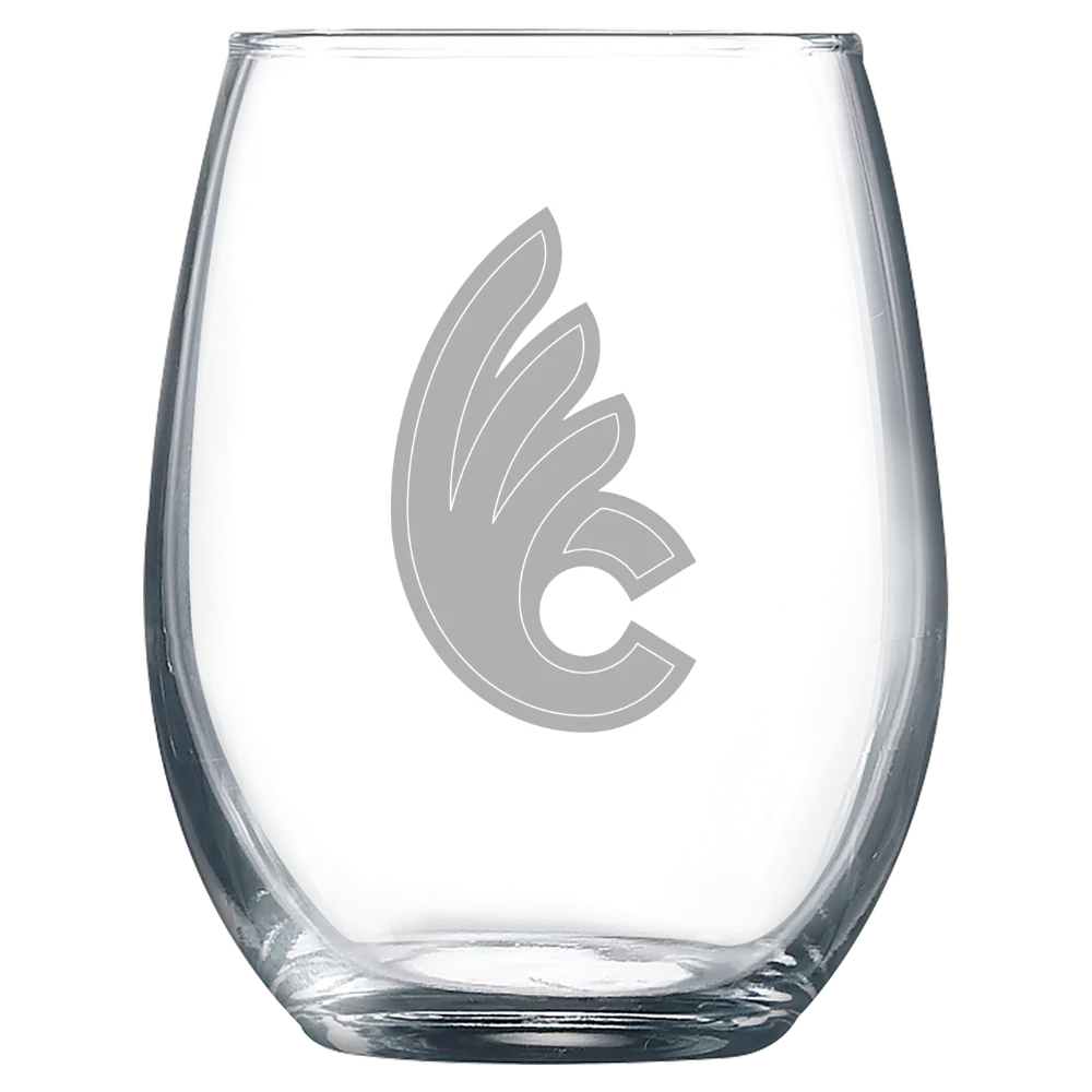 Wilmington College (Ohio) Polar Camel 9 oz. Stemless Wine Glass