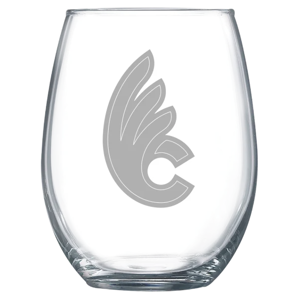 Wilmington College (Ohio) Polar Camel 15 oz. Stemless Wine Glass