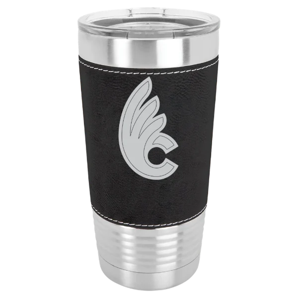 Wilmington College (Ohio) Polar Camel 20 oz. Leatherette Grip Tumbler with Standard Lid