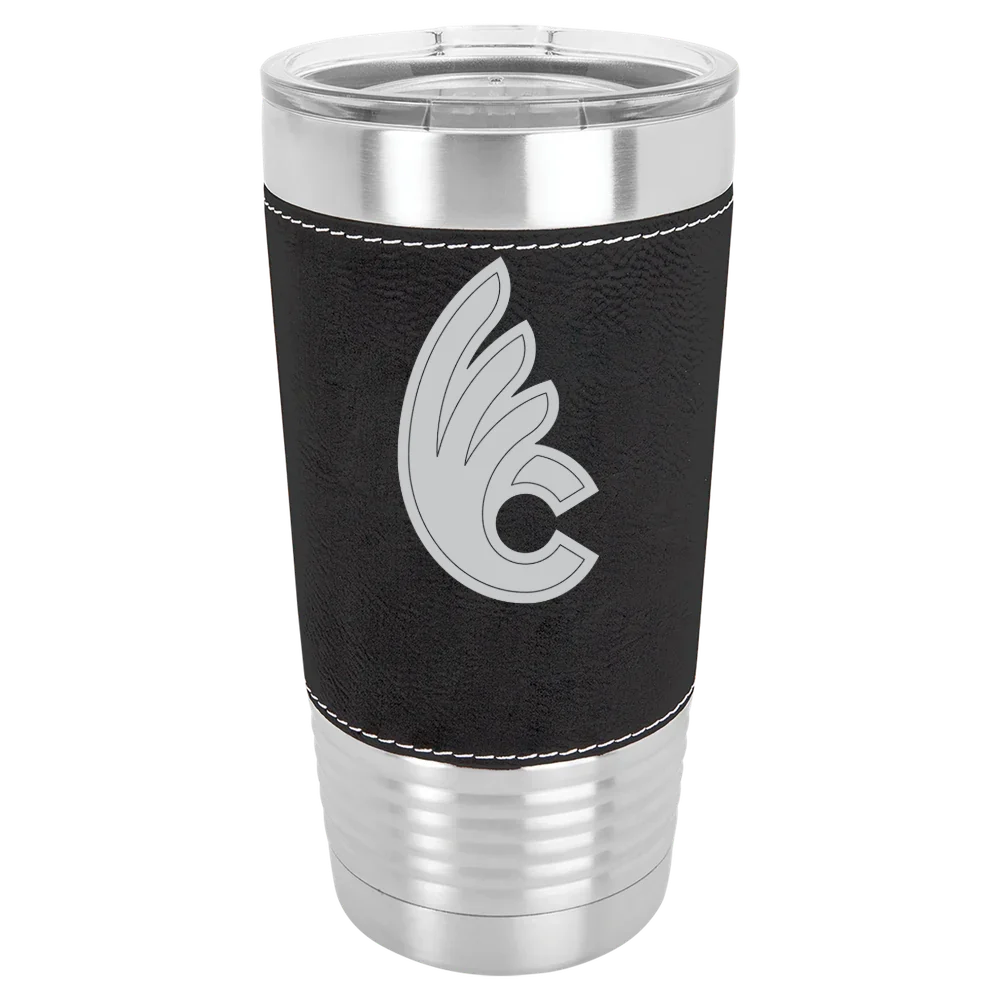 Wilmington College (Ohio) Polar Camel 20 oz. Leatherette Grip Tumbler with Standard Lid