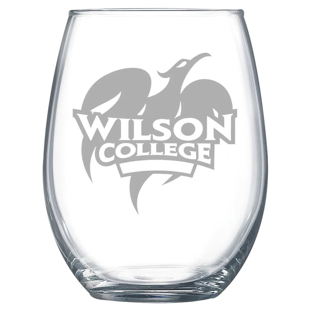 Wilson College Polar Camel 15 oz. Stemless Wine Glass