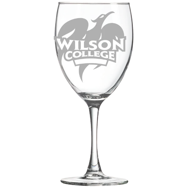 Wilson College Polar Camel 10 1/2 oz. Wine Glass