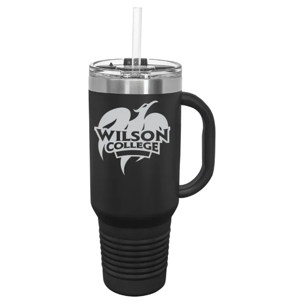 Wilson College Polar Camel 40 oz. Travel Mug with Snap Lid & Straw