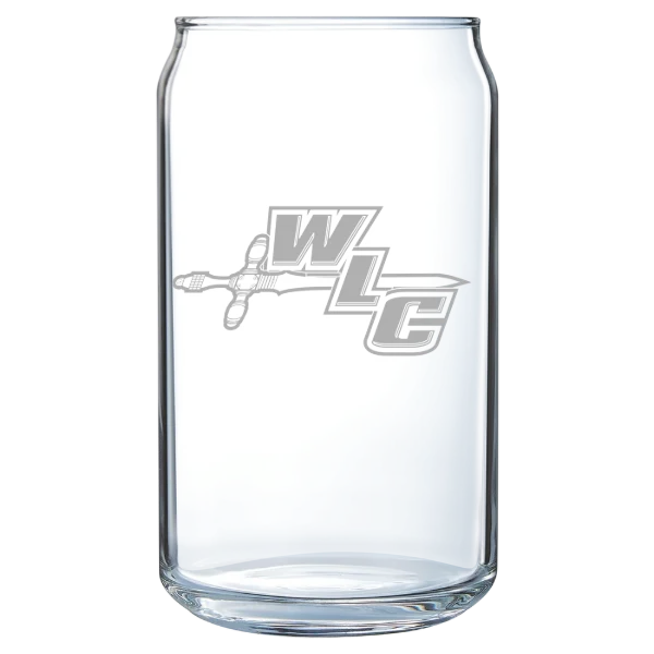 Wisconsin Lutheran College Polar Camel 16 oz. Can Glass