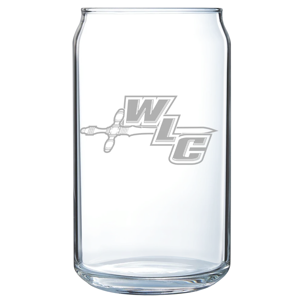 Wisconsin Lutheran College Polar Camel 16 oz. Can Glass
