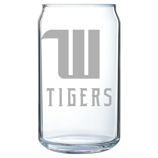 Wittenberg University Polar Camel 16 oz. Can Glass