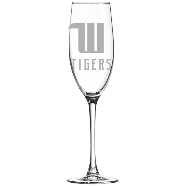 Wittenberg University Polar Camel 8 oz. Champagne Flute