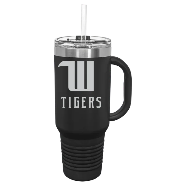 Wittenberg University Polar Camel 40 oz. Travel Mug with Snap Lid & Straw