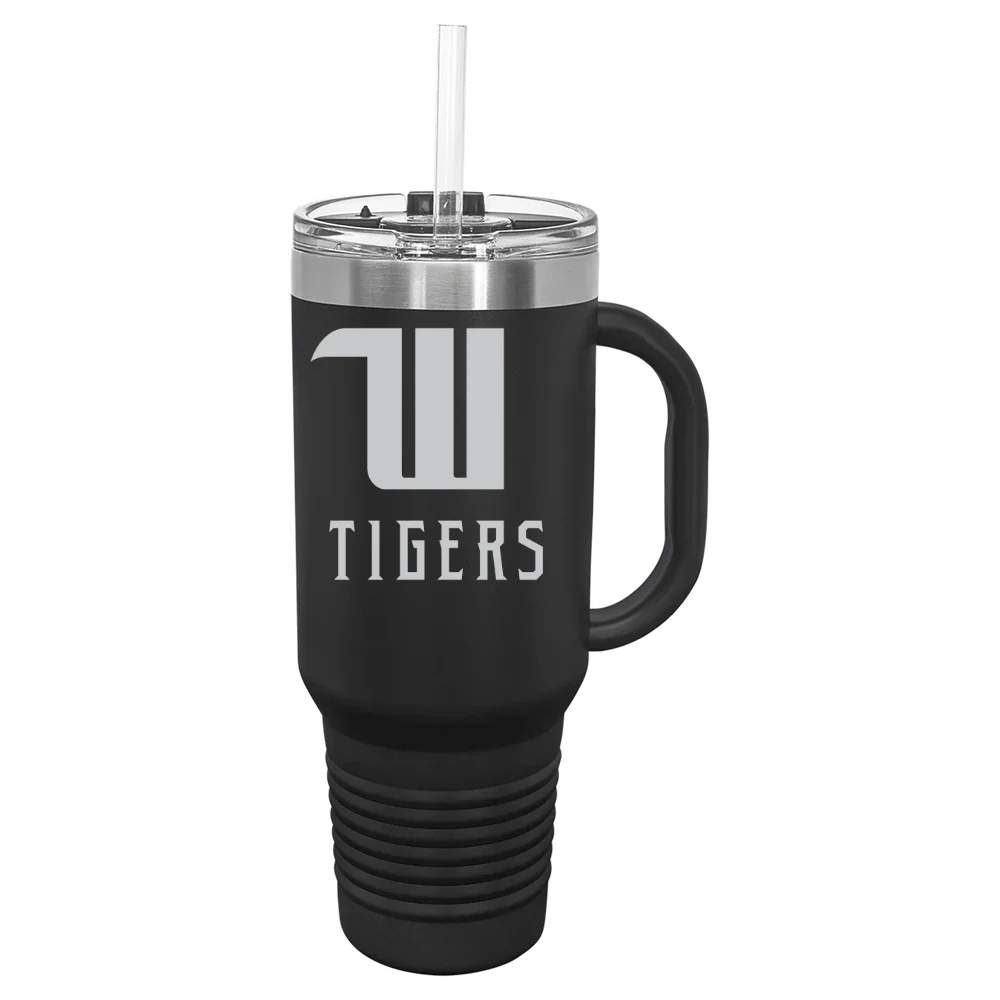 Wittenberg University Polar Camel 40 oz. Travel Mug with Snap Lid & Straw