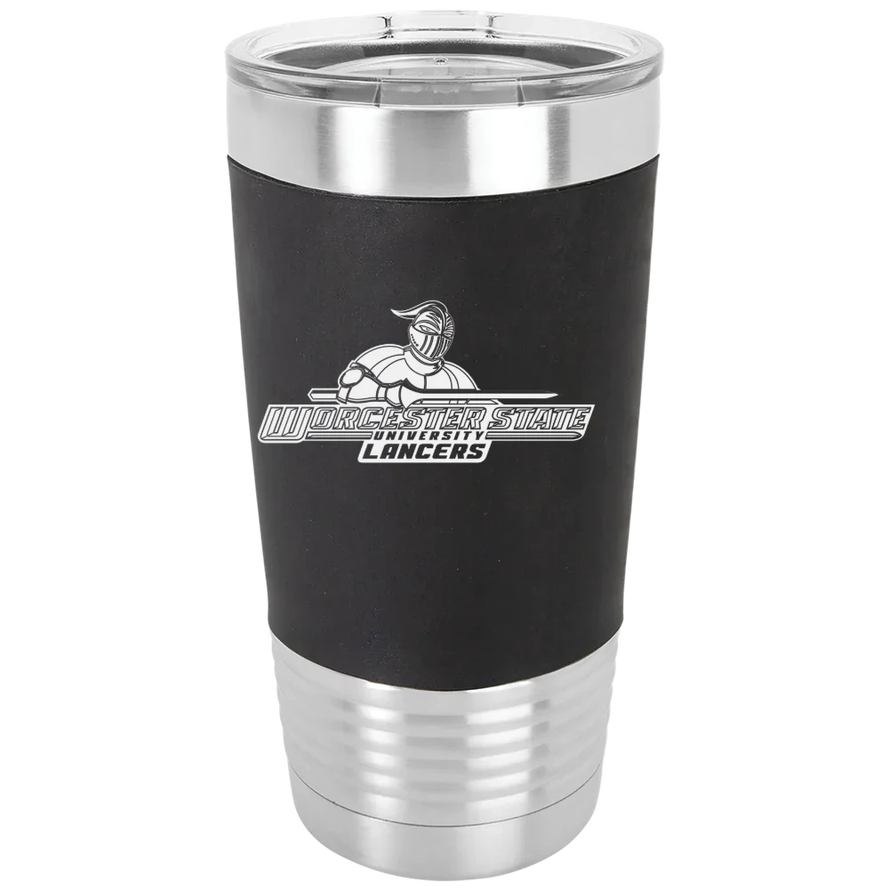 Worcester State University Polar Camel 20 oz. Silicone Grip Tumbler with Standard Lid