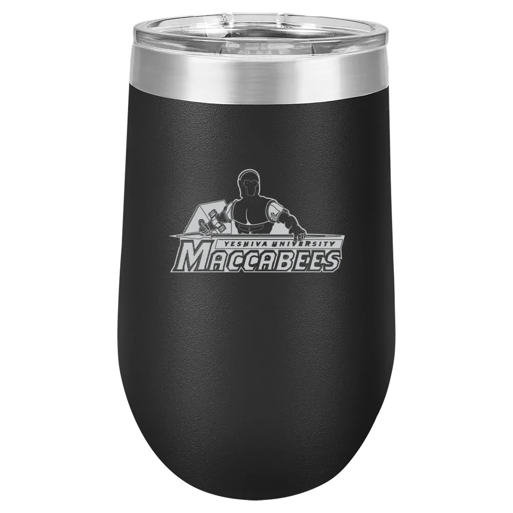 Yeshiva University Polar Camel 16 oz. Stemless Wine Tumbler