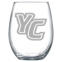 York College (Pennsylvania) Polar Camel 15 oz. Stemless Wine Glass
