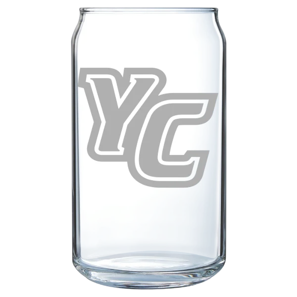 York College (Pennsylvania) Polar Camel 16 oz. Can Glass