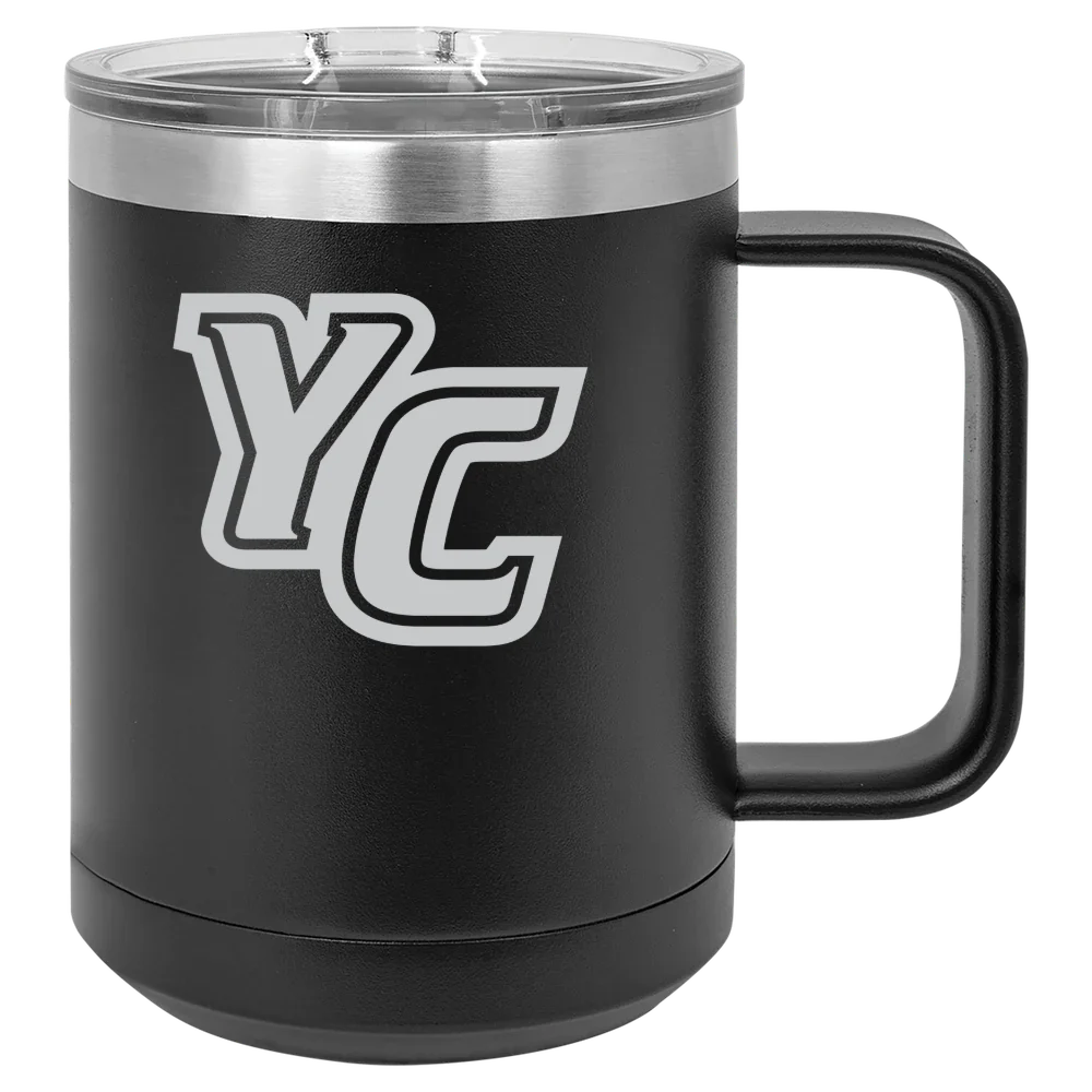 York College (Pennsylvania) Polar Camel 15 oz. Mug with Slider Lid