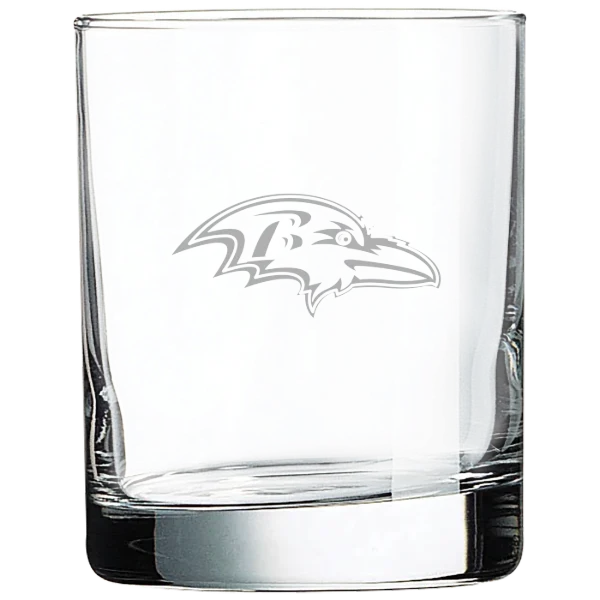 Baltimore Ravens Polar Camel 10 1/2 oz. On The Rocks Glass