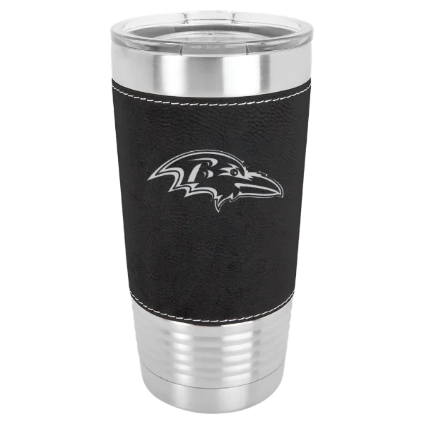 Baltimore Ravens Polar Camel 20 oz. Leatherette Grip Tumbler with Standard Lid
