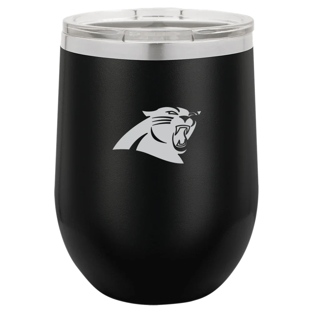 Carolina Panthers Polar Camel 12 oz. Stemless Wine Tumbler