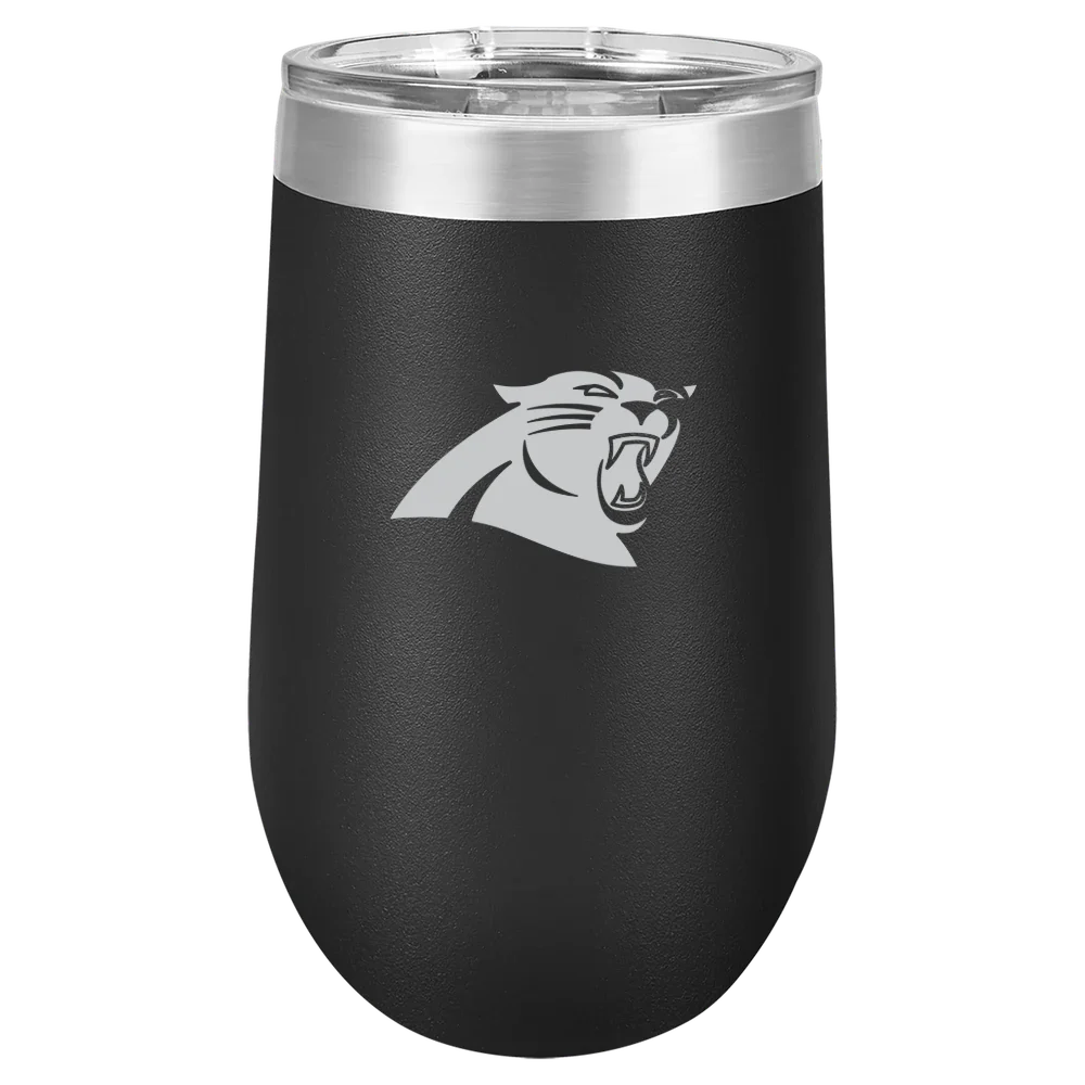Carolina Panthers Polar Camel 16 oz. Stemless Wine Tumbler