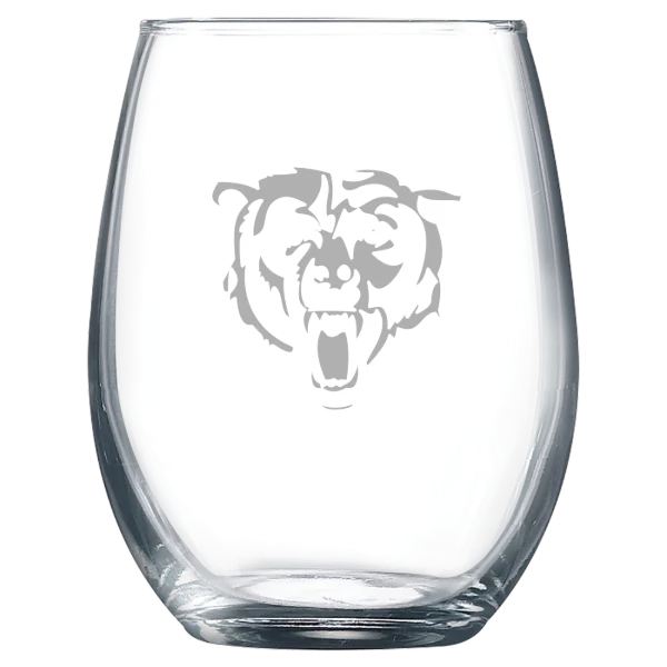 Chicago Bears Polar Camel 9 oz. Stemless Wine Glass