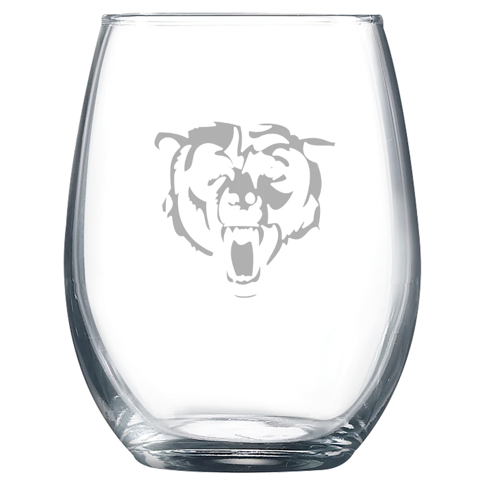 Chicago Bears Polar Camel 9 oz. Stemless Wine Glass