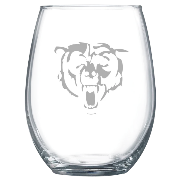Chicago Bears Polar Camel 15 oz. Stemless Wine Glass