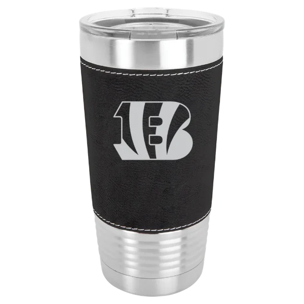 Cincinnati Bengals Polar Camel 20 oz. Leatherette Grip Tumbler with Standard Lid