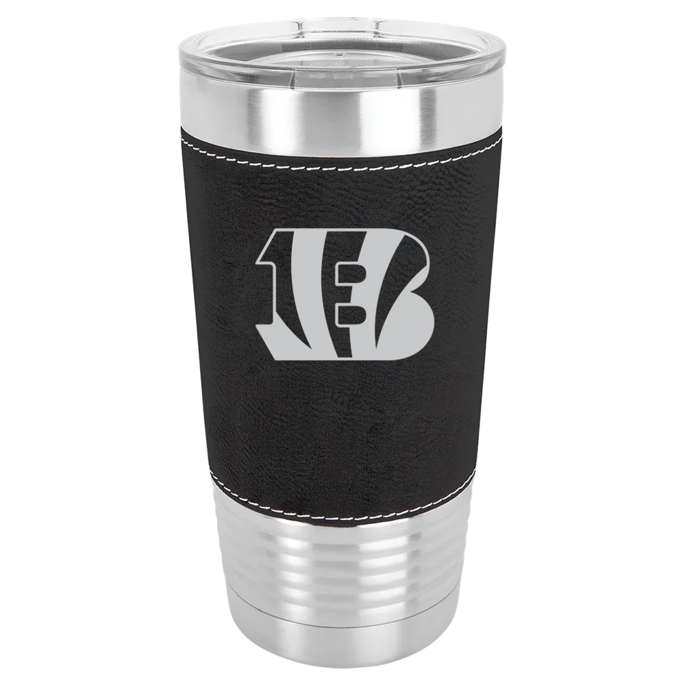 Cincinnati Bengals Polar Camel 20 oz. Leatherette Grip Tumbler with Standard Lid