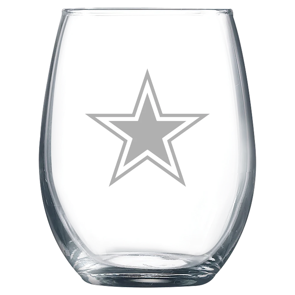 Dallas Cowboys Polar Camel 9 oz. Stemless Wine Glass