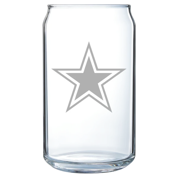 Dallas Cowboys Polar Camel 16 oz. Can Glass