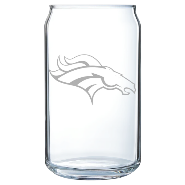 Denver Broncos Polar Camel 16 oz. Can Glass