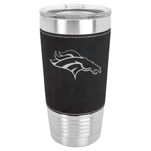 Denver Broncos Polar Camel 20 oz. Leatherette Grip Tumbler with Standard Lid