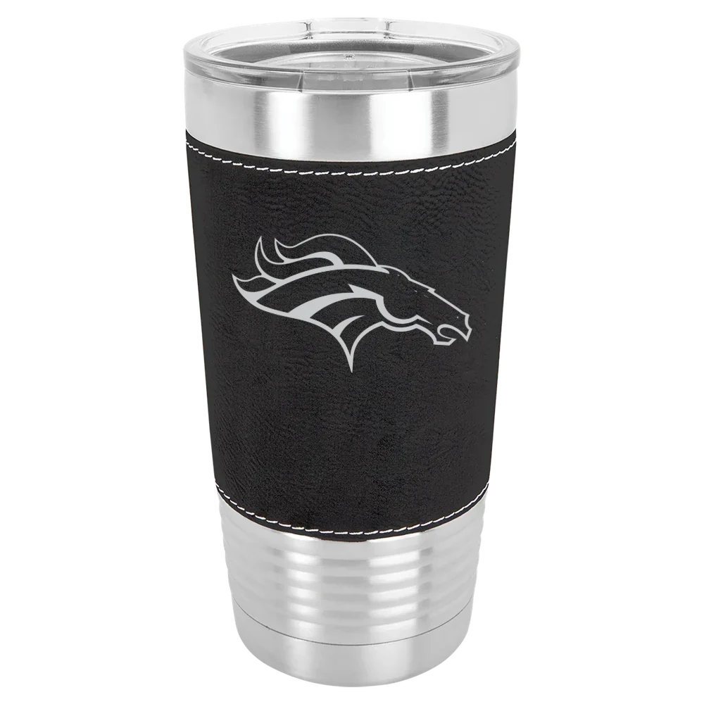 Denver Broncos Polar Camel 20 oz. Leatherette Grip Tumbler with Standard Lid