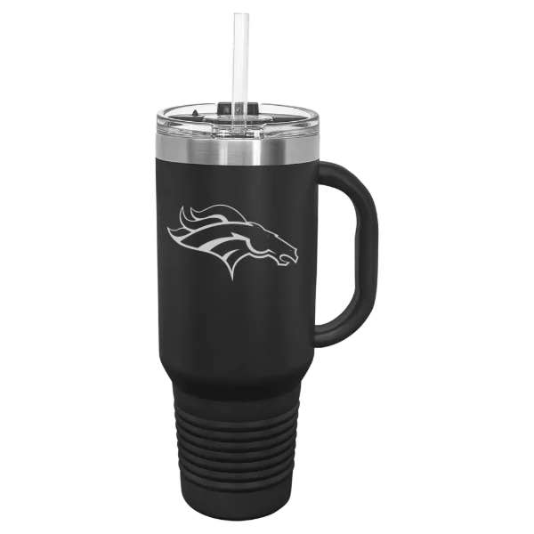 Denver Broncos Polar Camel 40 oz. Travel Mug with Snap Lid & Straw