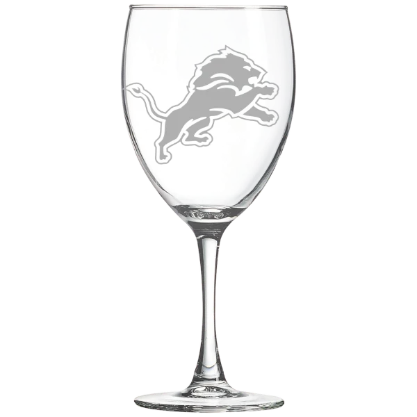 Detroit Lions Polar Camel 10 1/2 oz. Wine Glass