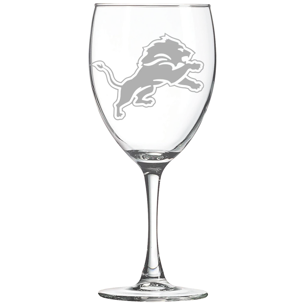 Detroit Lions Polar Camel 10 1/2 oz. Wine Glass
