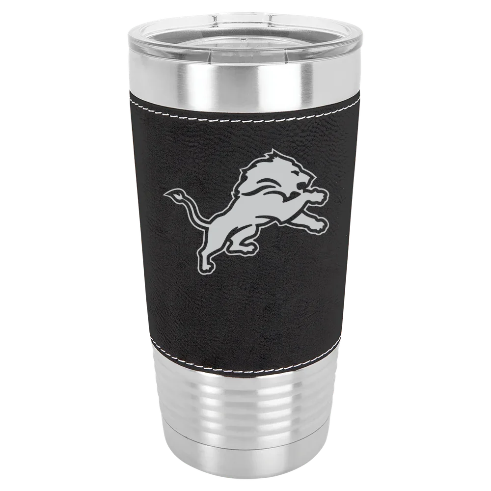 Detroit Lions Polar Camel 20 oz. Leatherette Grip Tumbler with Standard Lid