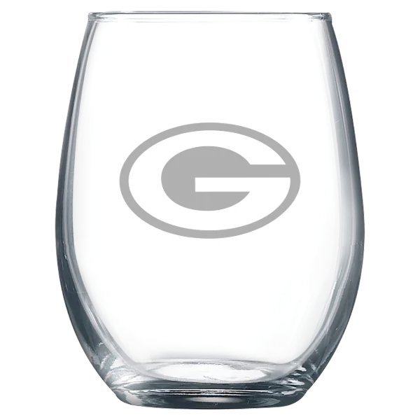 Green Bay Packers Polar Camel 9 oz. Stemless Wine Glass