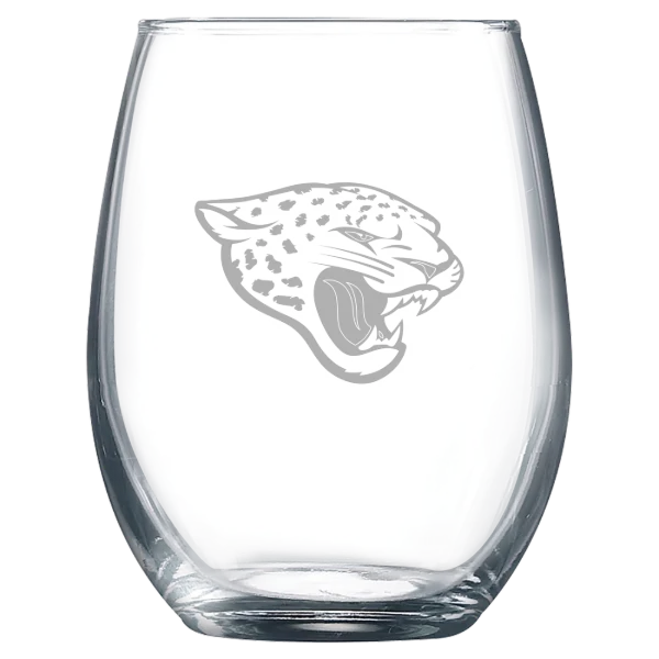 Jacksonville Jaguars Polar Camel 9 oz. Stemless Wine Glass