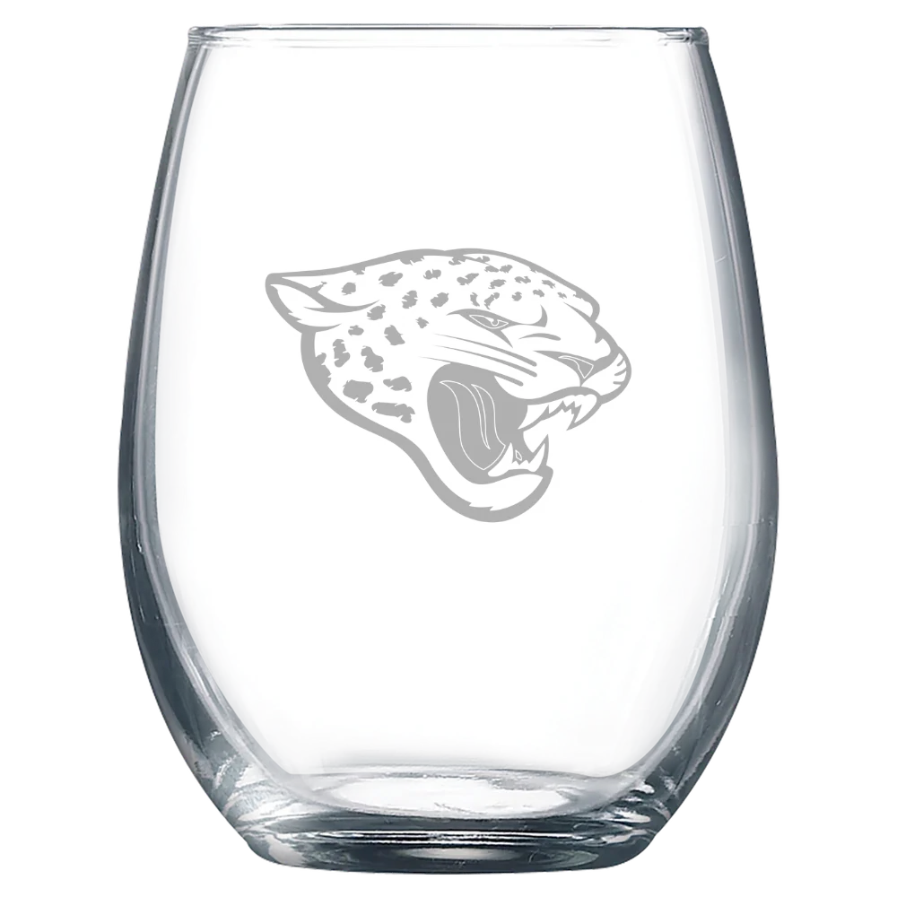Jacksonville Jaguars Polar Camel 9 oz. Stemless Wine Glass