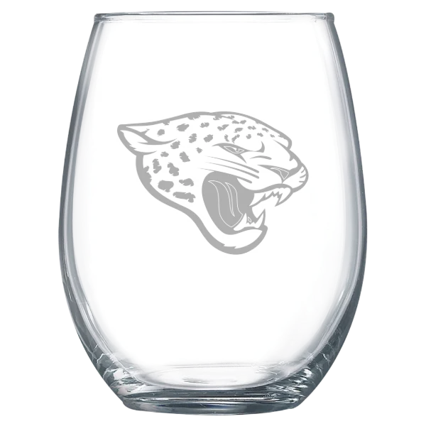 Jacksonville Jaguars Polar Camel 15 oz. Stemless Wine Glass