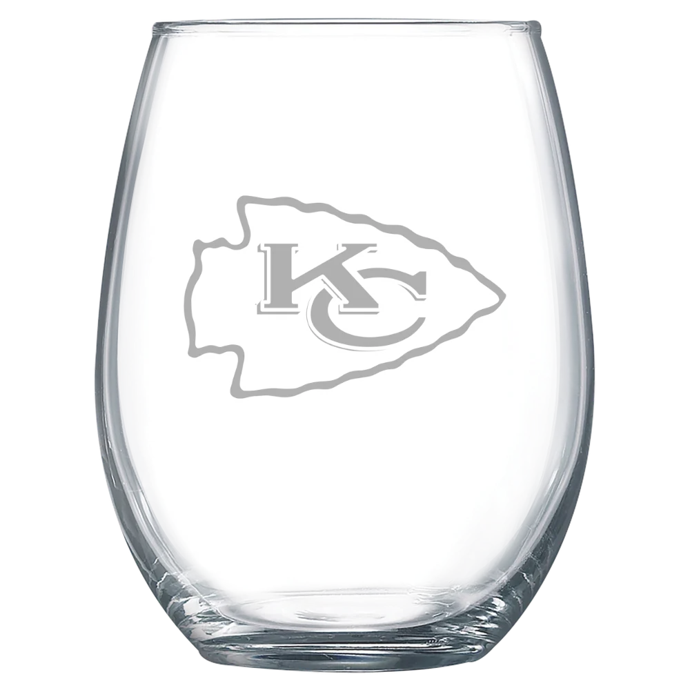 Kansas City Chiefs Polar Camel 15 oz. Stemless Wine Glass