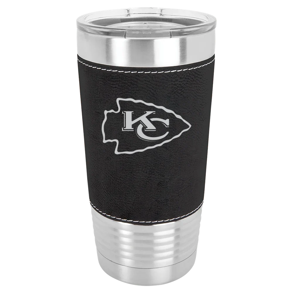Kansas City Chiefs Polar Camel 20 oz. Leatherette Grip Tumbler with Standard Lid