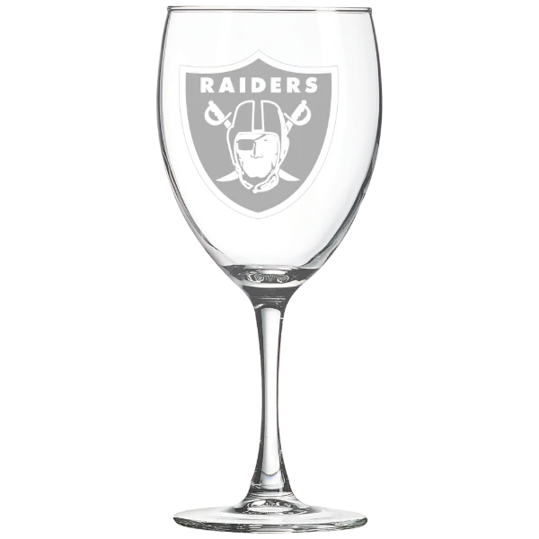 Las Vegas Raiders Polar Camel 10 1/2 oz. Wine Glass