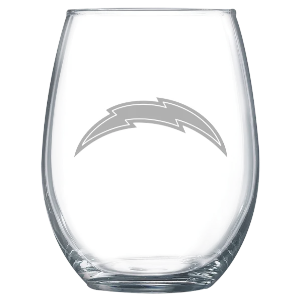 Los Angeles Chargers Polar Camel 15 oz. Stemless Wine Glass