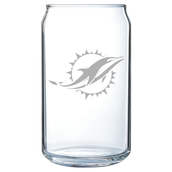 Miami Dolphins Polar Camel 16 oz. Can Glass