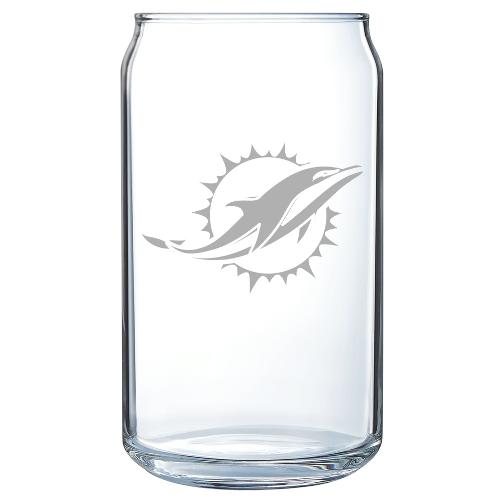 Miami Dolphins Polar Camel 16 oz. Can Glass
