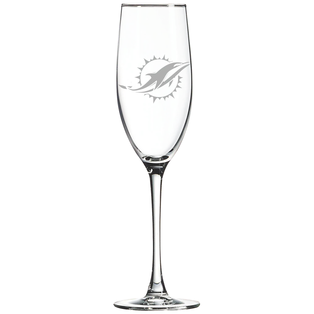 Miami Dolphins Polar Camel 8 oz. Champagne Flute