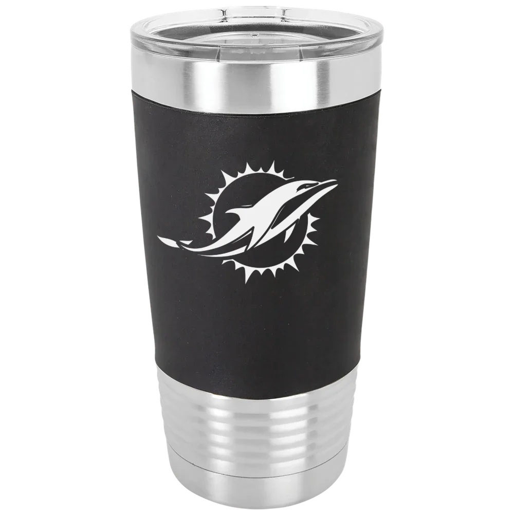 Miami Dolphins Polar Camel 20 oz. Silicone Grip Tumbler with Standard Lid