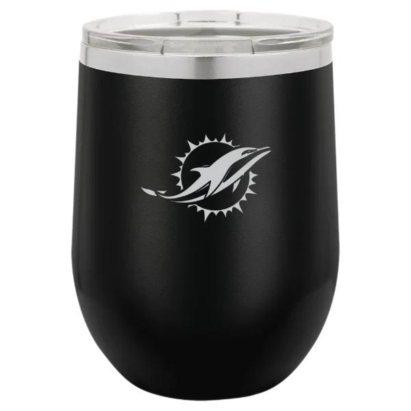 Miami Dolphins Polar Camel 12 oz. Stemless Wine Tumbler