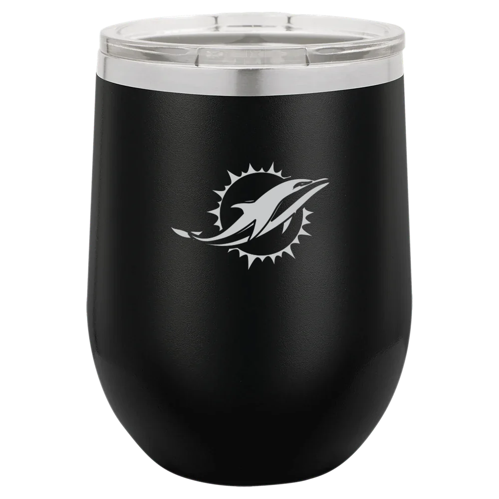 Miami Dolphins Polar Camel 12 oz. Stemless Wine Tumbler